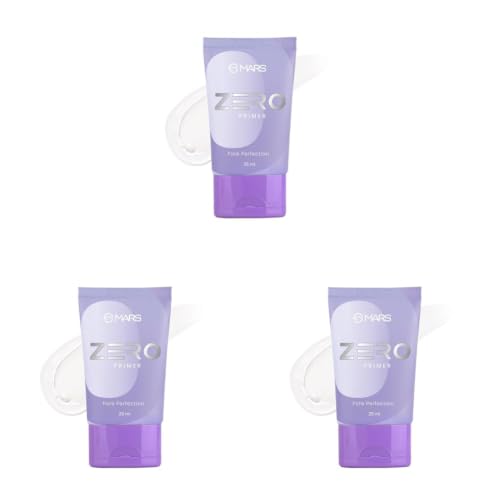 Image of MARS Zero Face Primer | Silicone Based Gel | Blurs Pore & Controls Oil for a Radiant Complexion | Smoothens Out The Skin | Controls Oil (25ml) (Pack of 3)