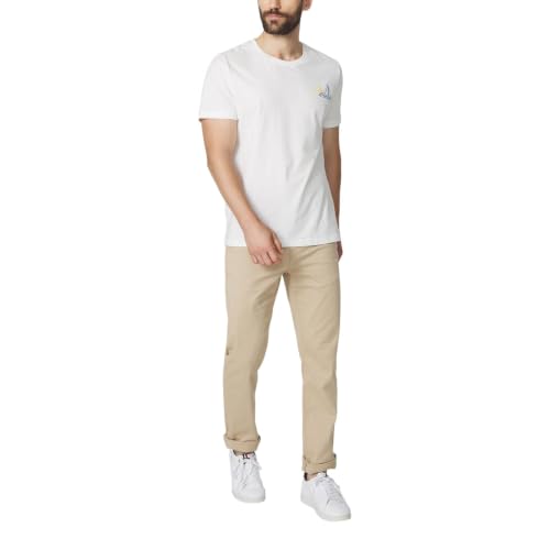 Pantalon Chino TBS Homme Beige fini les coupes mal ajustées