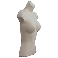 Display Guru Female Hanging Mannequin Half Body Form 3 Quarter Shop Bust Display