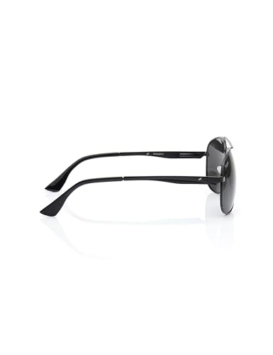 Image of Fastrack Tees Black Aviator Sunglasses for unisex