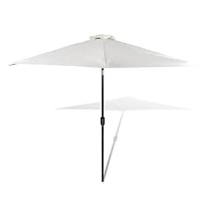 Outdoor Living – Gazon & Tuin -Parasol Zand Wit 3m Stalen Paal