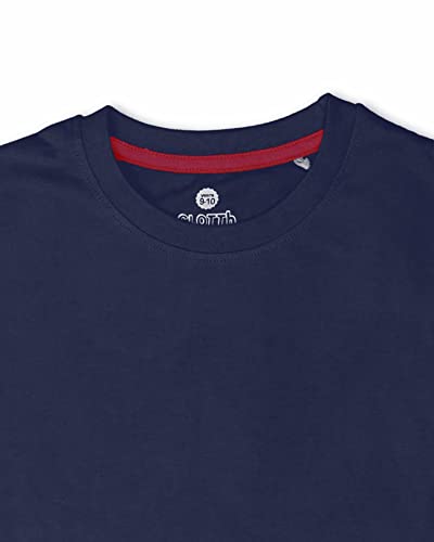 Image of Boys Plain T-Shirt Cotton Rich | Round Neck Half Sleeve Kids Tee | Ultra Soft Bio-Washed Fabric | Comfortable Stylish