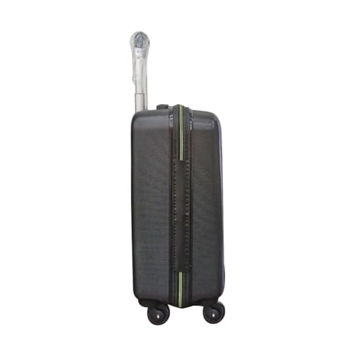 Image of Aristocrat Dynamo Hard-Sided Overnighter Trolley Bag | Cabin Size | 4 Spinner Wheels |Compact Travel Luggage with Number Lock (Black (JBK))