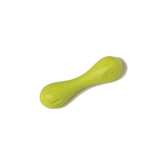 WEST PAW Zogoflex Hurley Dog Bone Chew Toy – Floatable Pet Toys for Aggressive Chewers, Catch, Fetch – Bright-Colored Bones for Dogs – Recyclable, Dishwasher-Safe, Non-Toxic, Small, Granny Smith