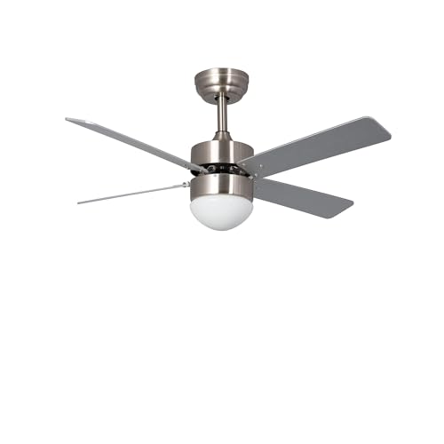 TECHBREY Ventilador de Techo Cygnus con Plafón LED y Mando a Distancia, 6 Velocidades,...