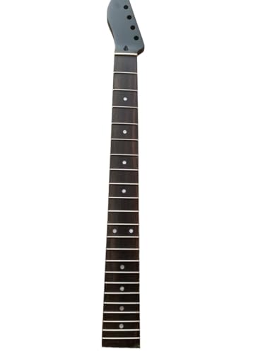 Manche guitare gaucher avec touche palissandre et finition noire satinée