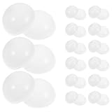 Mikinona 30 Stück Teiliges Weiße PVC losbälle zum Öffnen und Befüllen Wiederverwendbare Hohle Gewinnspielkugeln für Tombola Partyspiele und Veranstaltungen