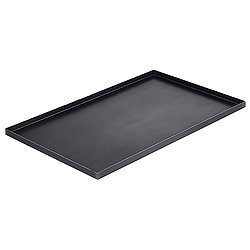 De Buyer - 5362.40 - Plaque bord droit en tôle d'acier - L 40cm / l 30cm / h 2cm"