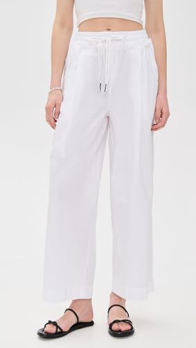 Stateside Women's Fine Poplin Ribbed Waist Drawstring Pants2