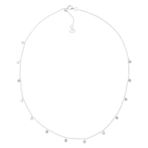 Silpada 'Silver Lace' Adjustable Station Necklace in Sterling Silver, 18"3