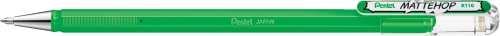 Bolígrafo Pentel Hybrid Mattehop Verde 1.0mm Pack 12 miniatura 1