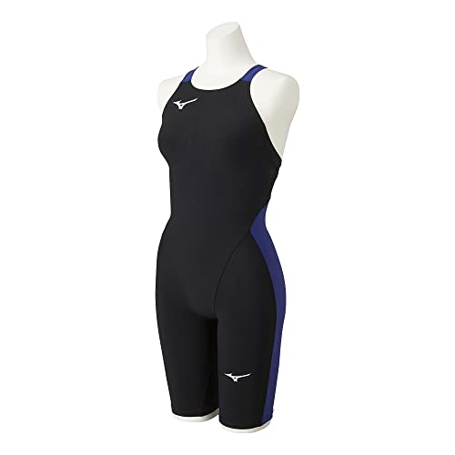 MIZUNO スイム 水泳 競泳 チャレンジスイマー レディース MX SONIC αII ハーフスーツ N2MG2211 92:ブラック×ブルー サイズ:2XS FINA承認済み