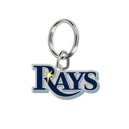 Tampa Bay Rays Keychain Cloisonne Key Ring Carded, Metal