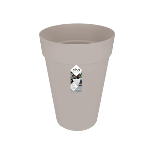 Elho Loft Urban Rond Haut 35cm Pot de Fleur - Gris Chaud