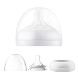 Replacement Nipple, Ring & Cap Set Compatible with Philips Avent Natural Response Bottles, Extra Fast Flow (Flow 5), 10-Pack, Individually Wrapped
