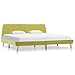 vidaXL Polsterbett Klassisch Bett Bettgestell Bettrahmen Lattenrost Doppelbett Ehebett Stoffbett Schlafzimmerbett Grün Stoff 140x200cm