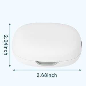 Miniatura 7 de Soporte para cepillos de dientes, estuche limpiador de cepillos de dientes, cubierta portátil para cepillos de dientes con carga USB con luz U V-C,