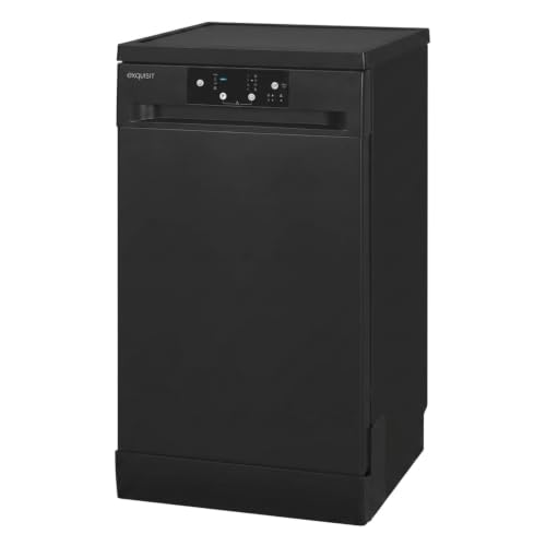 Exquisit® Lavavajillas Compacto 45cm Negro Libre Instalación Clase D