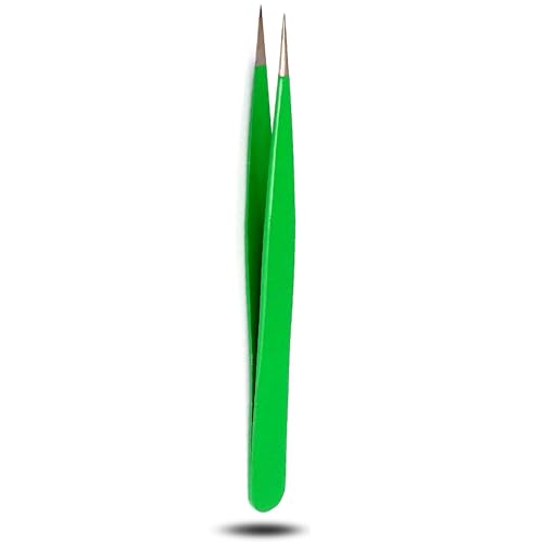 Precise Canada: Stainless Steel Point Tweezer, Green