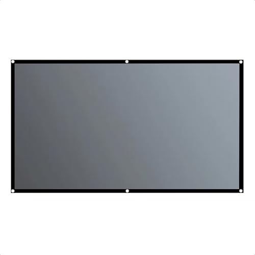 Tela Reflexiva Para Projetor 16:9 100 Polegadas Salange Com Furos Cor Cinza