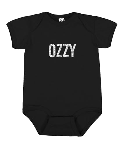 Wild Bobby RIP Ozzy Distressed Name Pop Culture Baby Creeper Boys Girls Infant Bodysuit