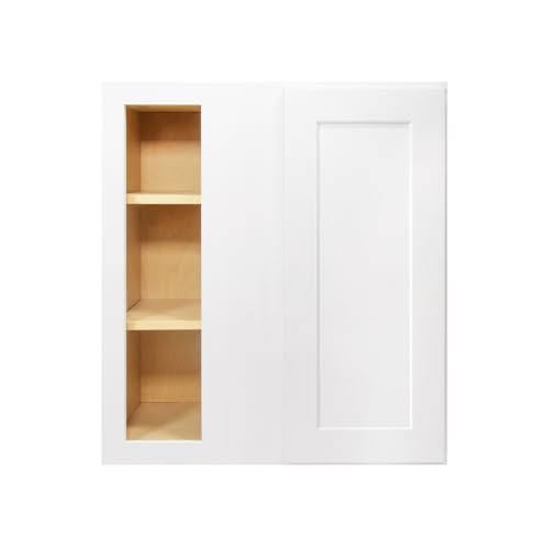 Image of Furinno Shaker Wall Blind Kitchen Cabinet, Ready to Assemble, 12 D x 27 W x 30 H, White