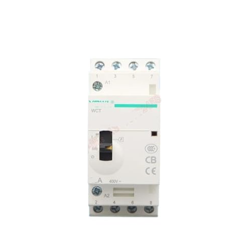 Contacteur rail domestique AC 25A 4P 2NO 2NC modulaire pour circuit 220V