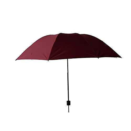 Parapluie résistant au vent pliable et léger coloris rouge vin