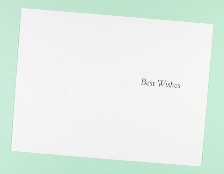 20 x Printed Best Wishes Inserts for Greetings Cards(98x146mm)