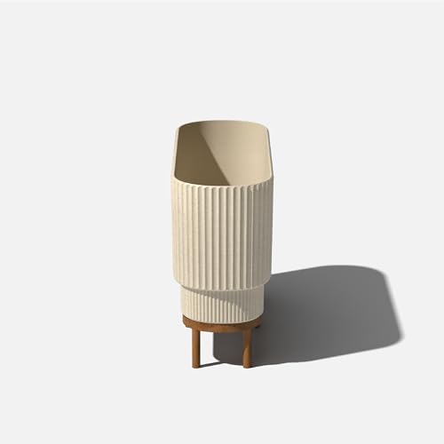 Image of Veradek Demi Series Raised Long Planter - Wide Planter with Stand