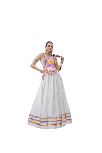 Women's Floral Navratri Garba Lehenga Choli Traditional Festival Party Wear Wedding Chaniya Choli - Main Image