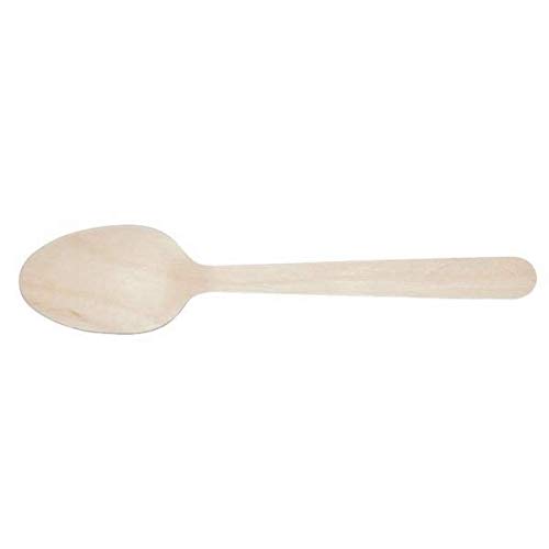 VINAYAKAMART Disposable Wooden Bamboo SPOON size 17 cm length (big size) - pack of -25