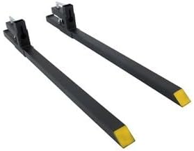 #US 60 In 2000 lbs Heavy Duty Quick Attach Bucket Fork Clamp on Pallet Forks