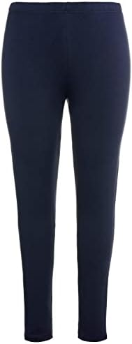 Ulla Popken Womenswear Plus Size Curvy Oversize Basic Comfort Fit Leggings Navy Blue 58+ 485548 71