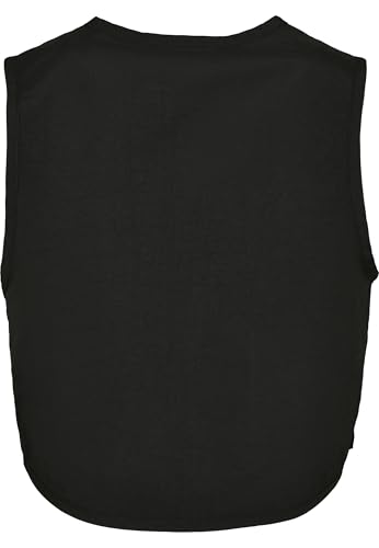 Urban Classics Damen Ladies Short Tactical Vest Jacke, Schwarz, M EU