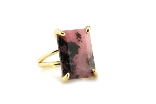 Bague rectangle en pierre massive pour affirmer son style - 6