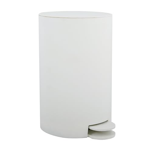 MSV - Poubelle à cosmétiques Modèle Osaki - 3 litres - Couvercle - Poubelle à Pédale pour Toilettes Salles de Bain - Compact - Petit Espace - avec...