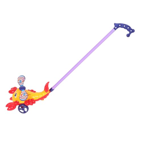 WHAMVOX Infant Push Walker Toy Wagon for Boys and Girls Push and Pull Toy for Toddlers Stick Random Color