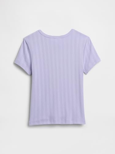 Image of Gap Girls' Short Sleeve Ribbed Tee