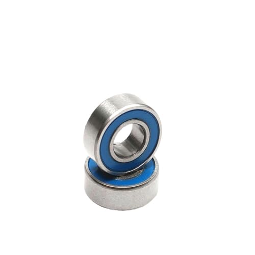 10 PCS MR105-2 Bearing ABEC-5 5x10x4 mm Miniature MR105 Ball Bearing Blue Sealed Bearing MR105 2 5 * 10 * 4 mm(10 PCS_ABEC 1)