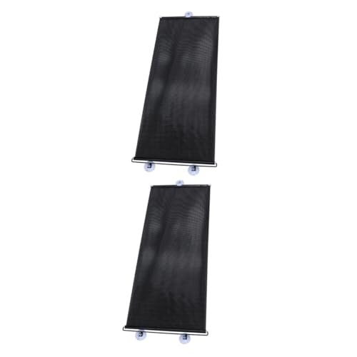 Pare-brise de voiture store obturateur rideaux de fenêtre automatique PVC Black 2 lots