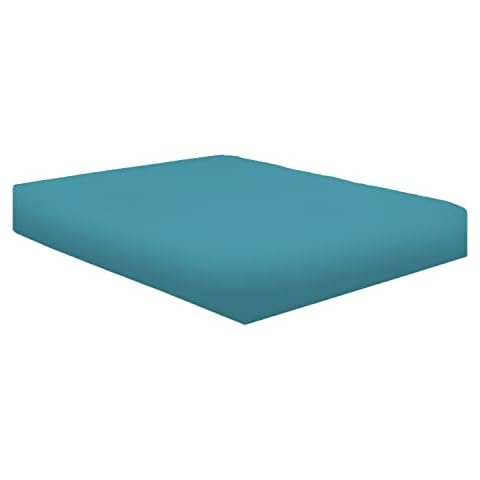 NIYS Luxury Bedding Finest 100% Egyptian Cotton 10"/25CM Fitted Sheets, (Double, Teal) Cover