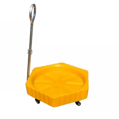 Auslaufsichere Polyethylen-Tablett mit Ablaufauslass, ideal zum Stapeln von Farbeimern und Chemikalienbehältern