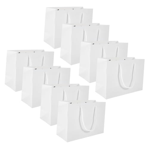Sacs à papier kraft pour offrir des cadeaux | Lot de 20 pochettes Mikikit à poignée