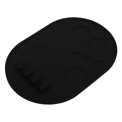 Beavorty Paleta De Maquillaje Paleta De Mezcla De Maquillaje Paleta Para Mezclar Maquillaje Bandeja De Base Paleta De Pintura Paleta De Mezcla De Base Paleta De Silicona Black Gel De Sílice