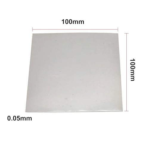 COYOUCO W99.999 High Purity Tungsten Sheet,1PCS,100X100MM,Purity Tungsten Foil Lab Research Development Material,0.05mm