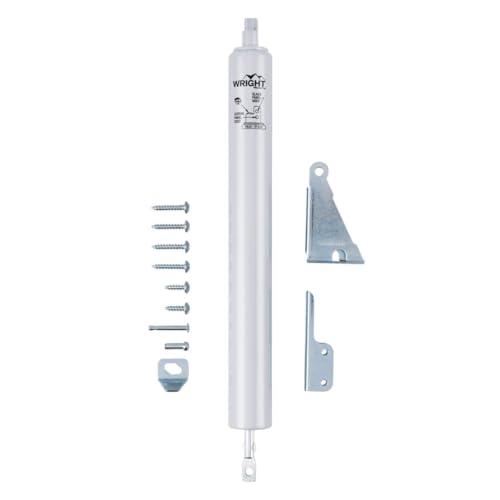 Wright Products - Standard Duty Pneumatic Screen And Storm Door Closer, Aluminum Grey