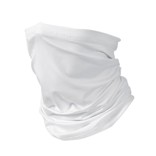 Pañuelo Banda para la Cabeza Multiusos | Elastica Pañuelos Cabeza | Braga Cuello Ligeras Versátiles | para Senderismo Ciclismo Correr Aire Libre (Blanco)