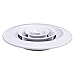 Adjustable Air Ventilation Cover Round Ducting Ceiling Wall Hole ABS Air Vent for Bathroom and Kitchen, White（250）