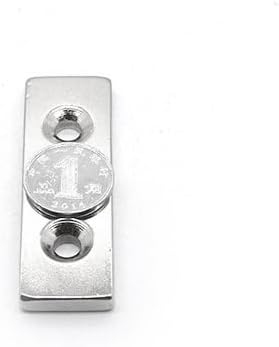 5/10/20pcs 40x20x5-5 Quadrate Neodymium Double Hole 5mm Magnetic Rare Earth 40 * 20 * 5-5 magnet(15pcs)